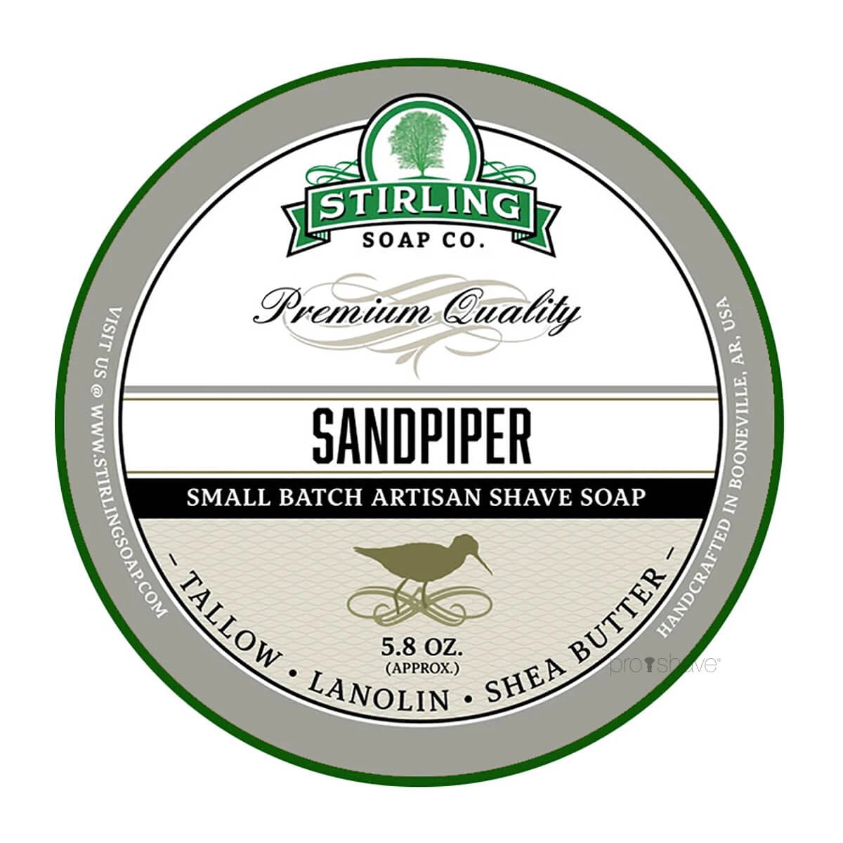 Stirling Soap Company Barbersæbe Sandpiper 170 Ml