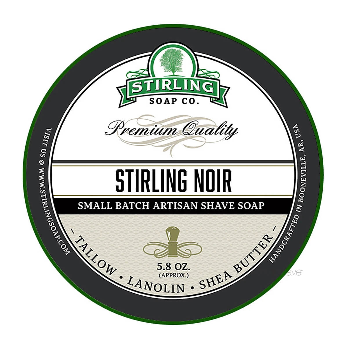 Stirling Soap Company Barbersæbe Stirling Noir 170 Ml