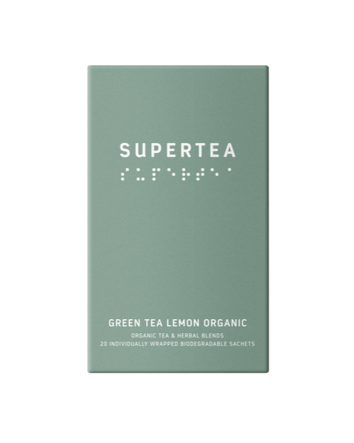 Supertea Green Tea Lemon øko Tebreve 20stk