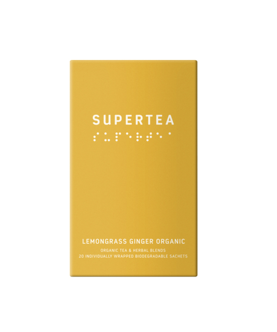 Supertea Lemongrass Ginger øko Tebreve 20stk