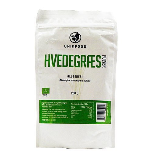 Unikfood Hvedegræs Pulver    200g