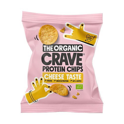 Veganske Protein Chips Cheese økologiske 30 Gram