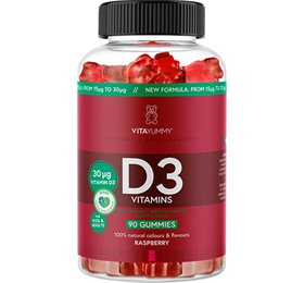 Vitayummy D3 Raspberry 60 Gum