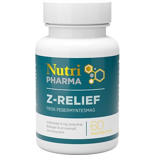 -relief Sugetabletter Frisk Pebermyntesmag 60 Tabletter