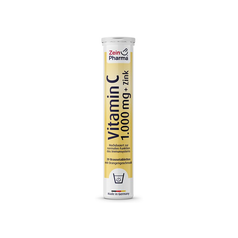 Zein Pharma -vitamin 1000 Mg Brusetablet 20 Stk Kosttilskud Til Voksne