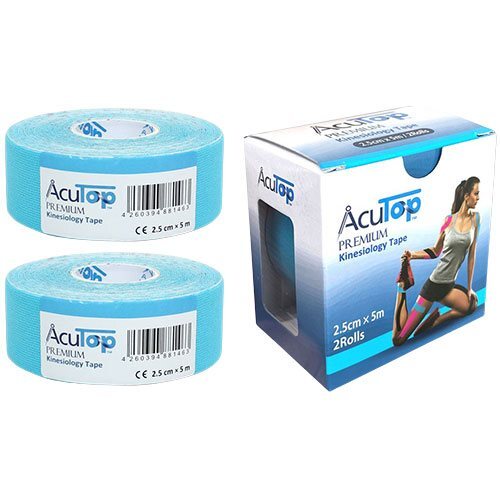 åcutop Terapeutisk Tape Blå 5cmx5 Ruller 1pk