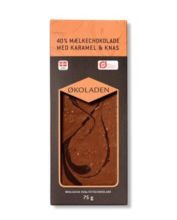 økoladen Chokolade Mælk Karamel Knas    75g