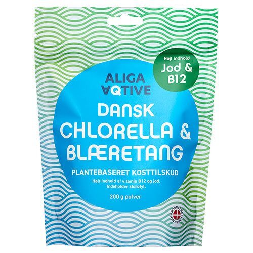 Aliga Aqtive Dansk Chlorella   Blæretang  200g