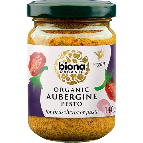 Aubergine Pesto øko  140 Gram