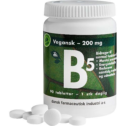 B5 Vitamin 200 Mg Vegansk 90 Tabletter