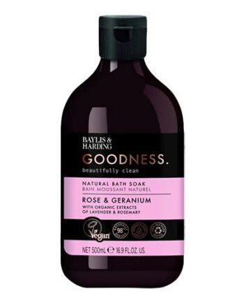 Badesæbe Rose   Geranium Baylis   Harding Goodness 500 Ml