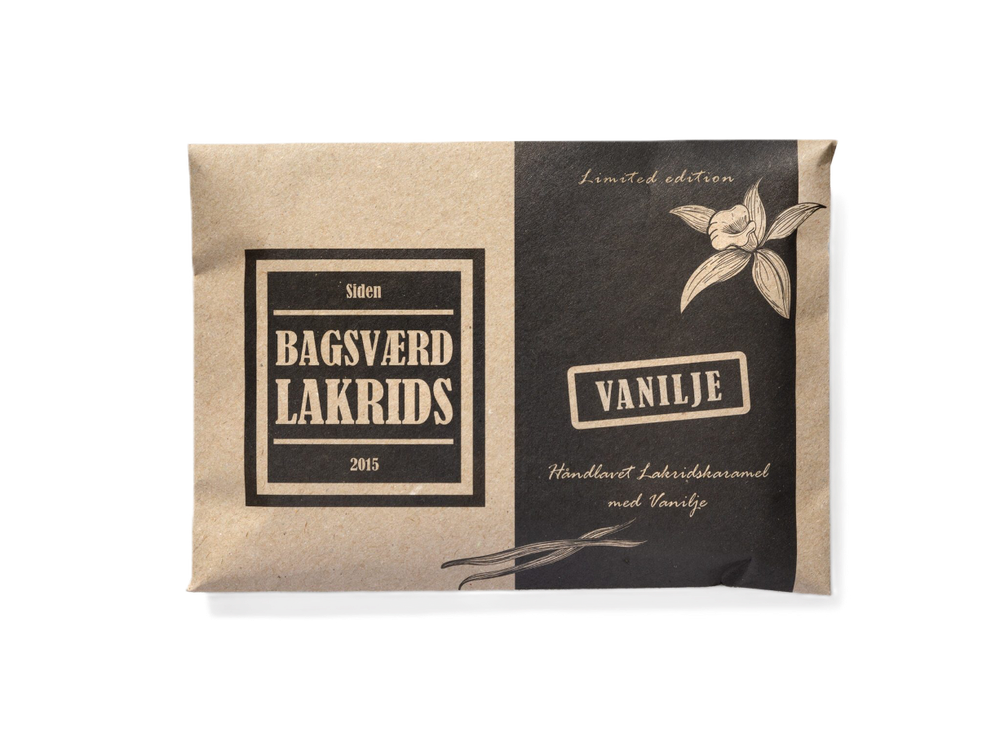 Bagsværd Lakrids Hel Plade Lakrids Quot Vanilje Quot 160g