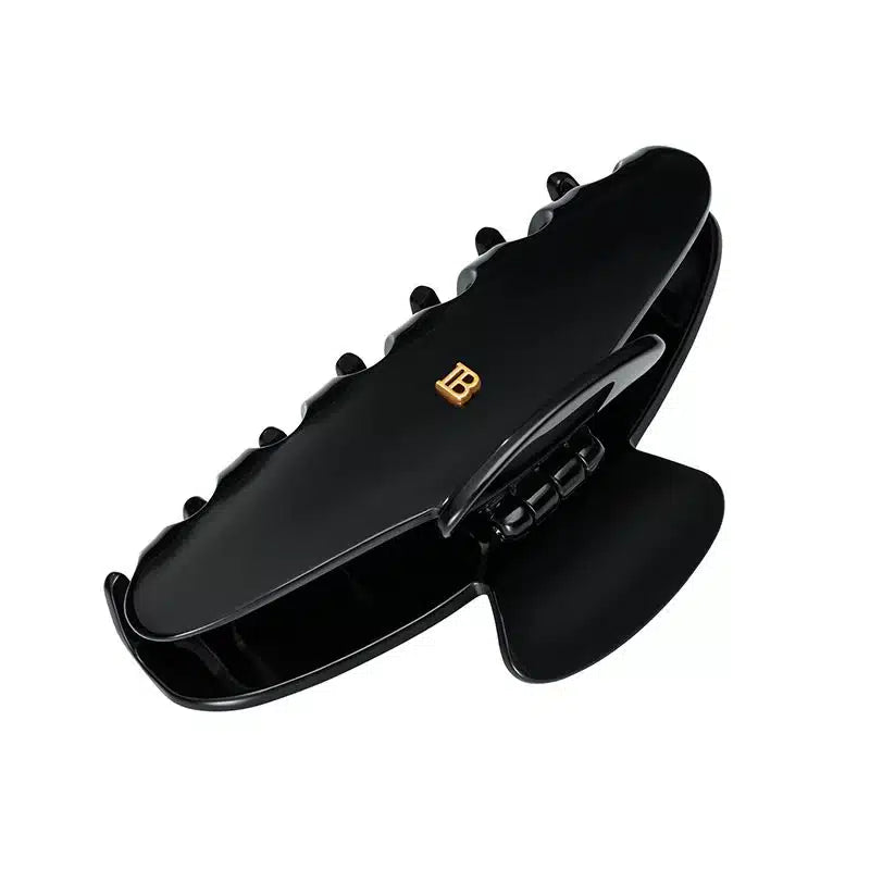 Balmain Cellulose Acetate Pince   Cheveux Large Black