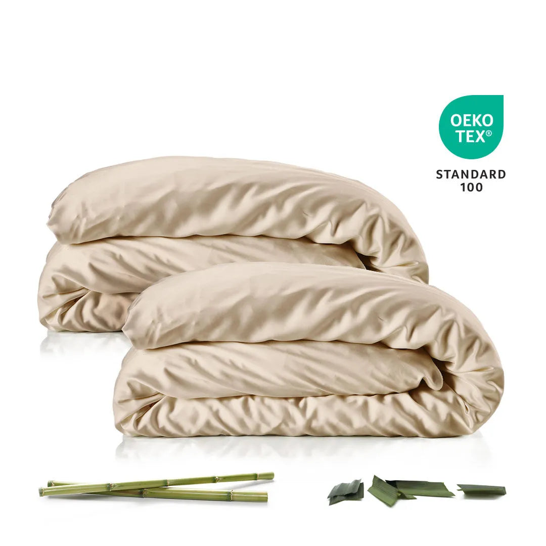 Bambus Dynebetræk Stk Spar 49 Kr Champagne 140x200