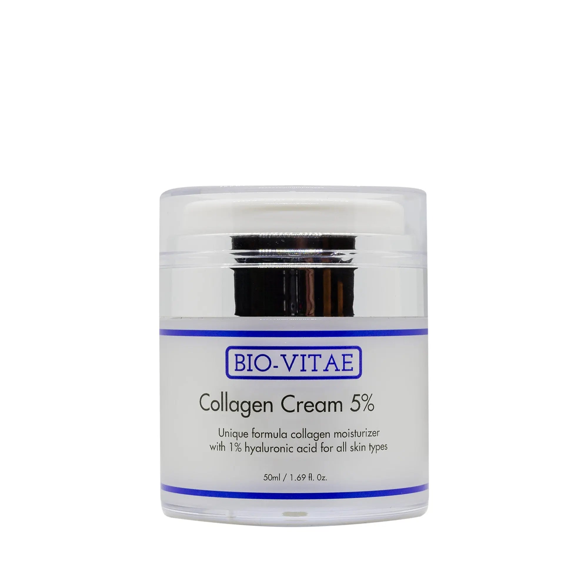 Bio-vitae    Collagen Cream Beriget Med Ingredienser Som Hyaluronsyre   -vitamin   -vitamin  Jojobaolie Og Collagen
