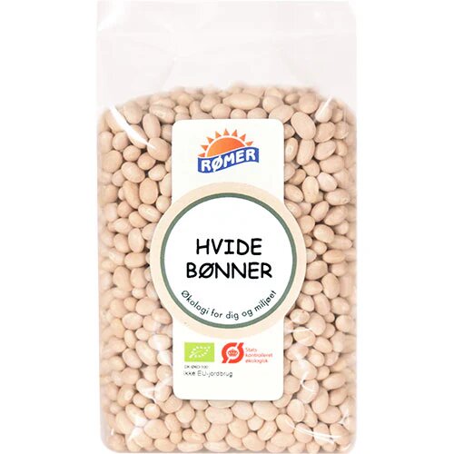 Bønner Hvide øko  500 Gram
