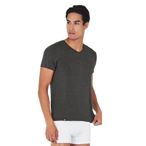Boody Men    -neck  -shirt Dark Marl Str