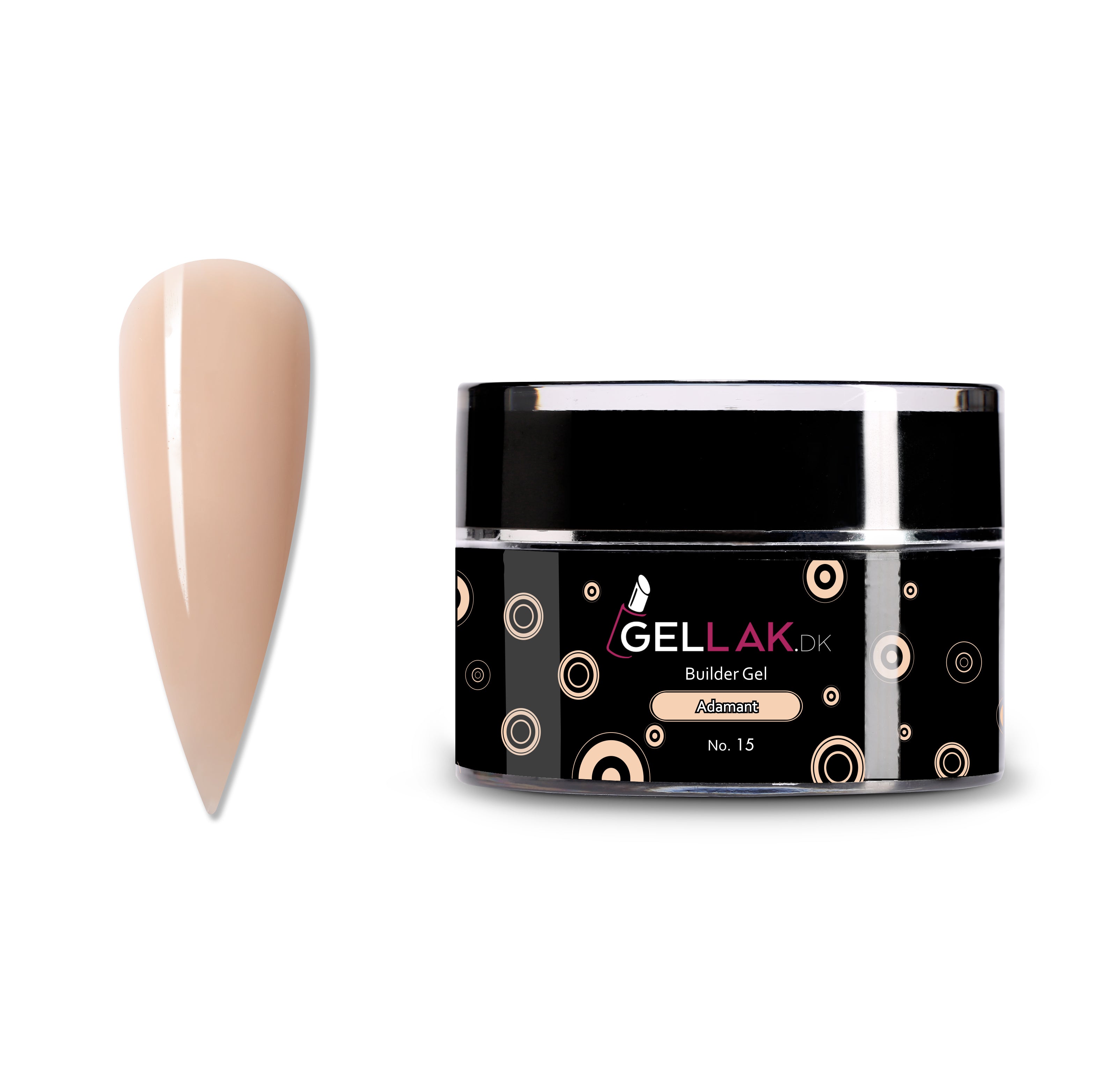 Builder Gel Beige   Til Opbygning Af Negle   Adamant No  15