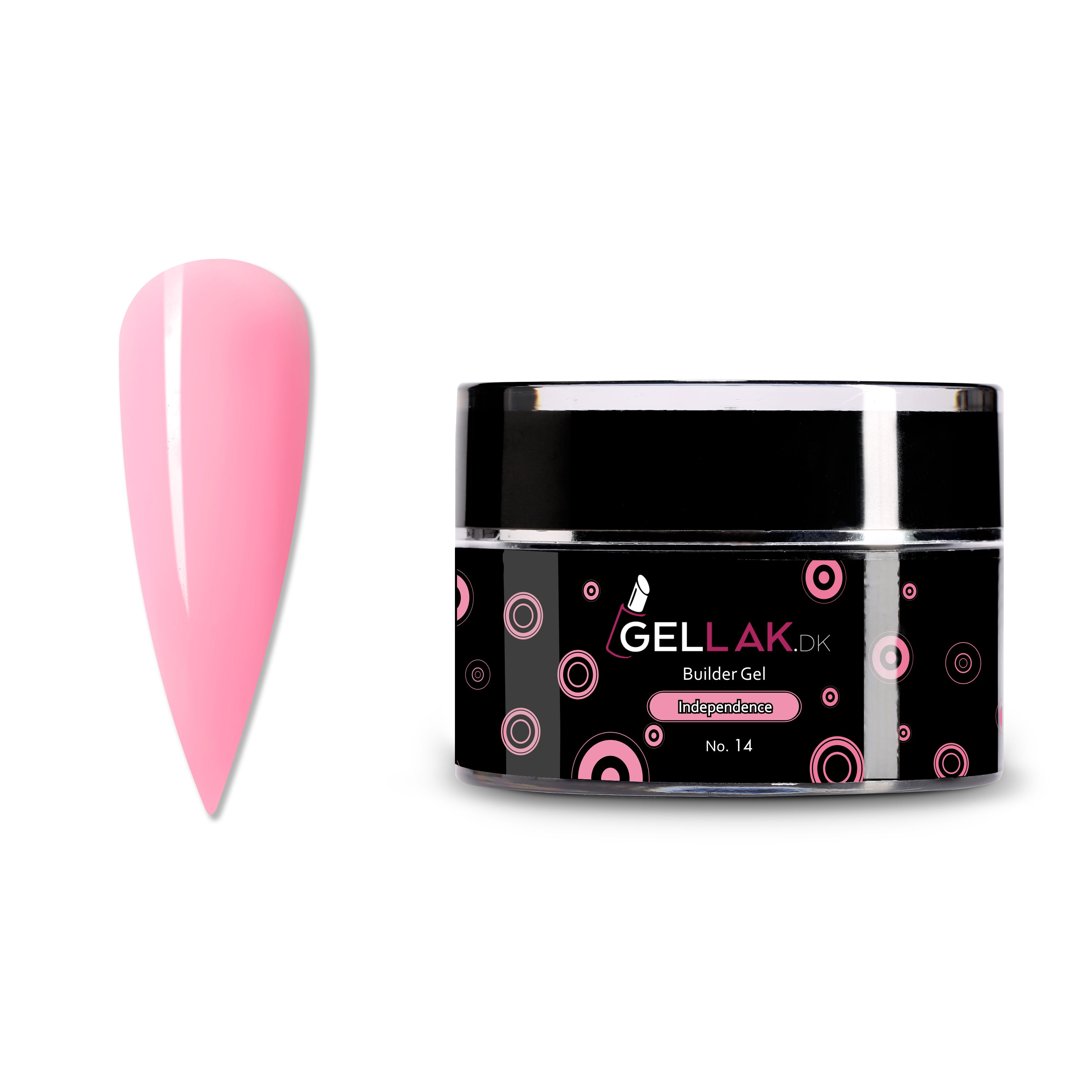 Builder Gel Pink   Til Opbygning Af Negle   Independence No  14