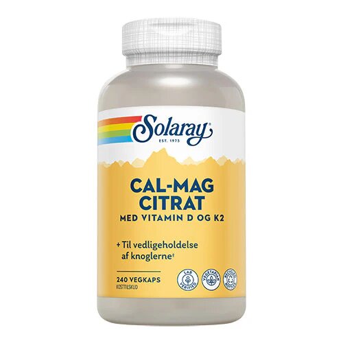 Cal-mag Citrat Med Vitamin   Og K2 240 Kapsler