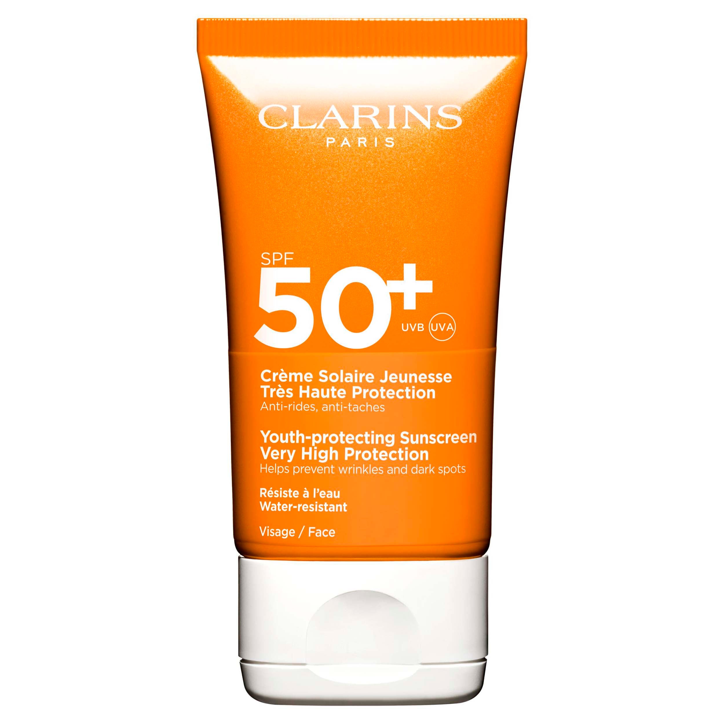 Clarins Sun Youth Protecting Face Sunscreen Spf 50 50 Ml