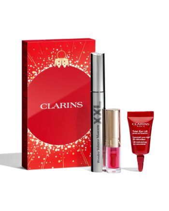 Clarins Wonder Volume Mascara     Instant Eye Make-up Remover   Total Eye Lift Gavesæt