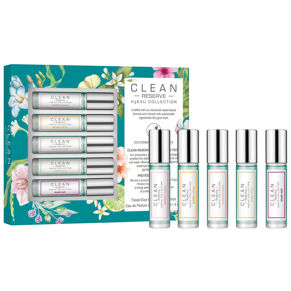 Clean Gift Set Reserve H2eau Travel Size Rollerball Collection Edp       Ml