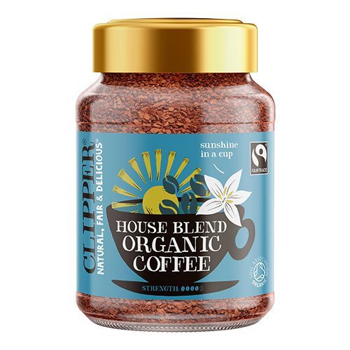 Clipper Instant Kaffe House Blend Fairtrade    100g