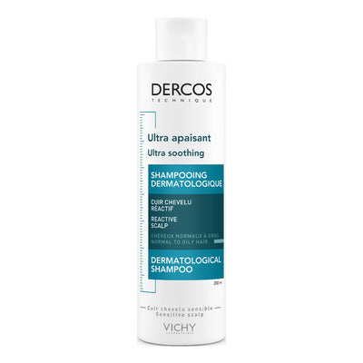 Dercos Ultra Soothing Shampoo Normal Fedtet Hår 200 Ml