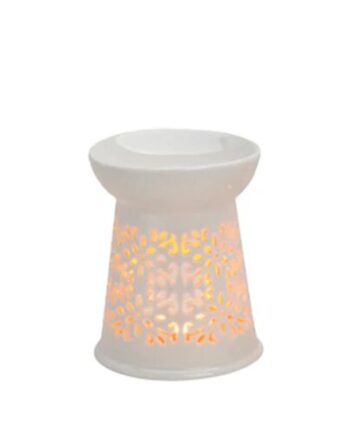 Duftlampe Blomst Hvid  :13 Cm    : 10 Cm