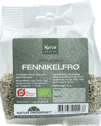 Fennikel Hele Frø økologisk 75 Gram