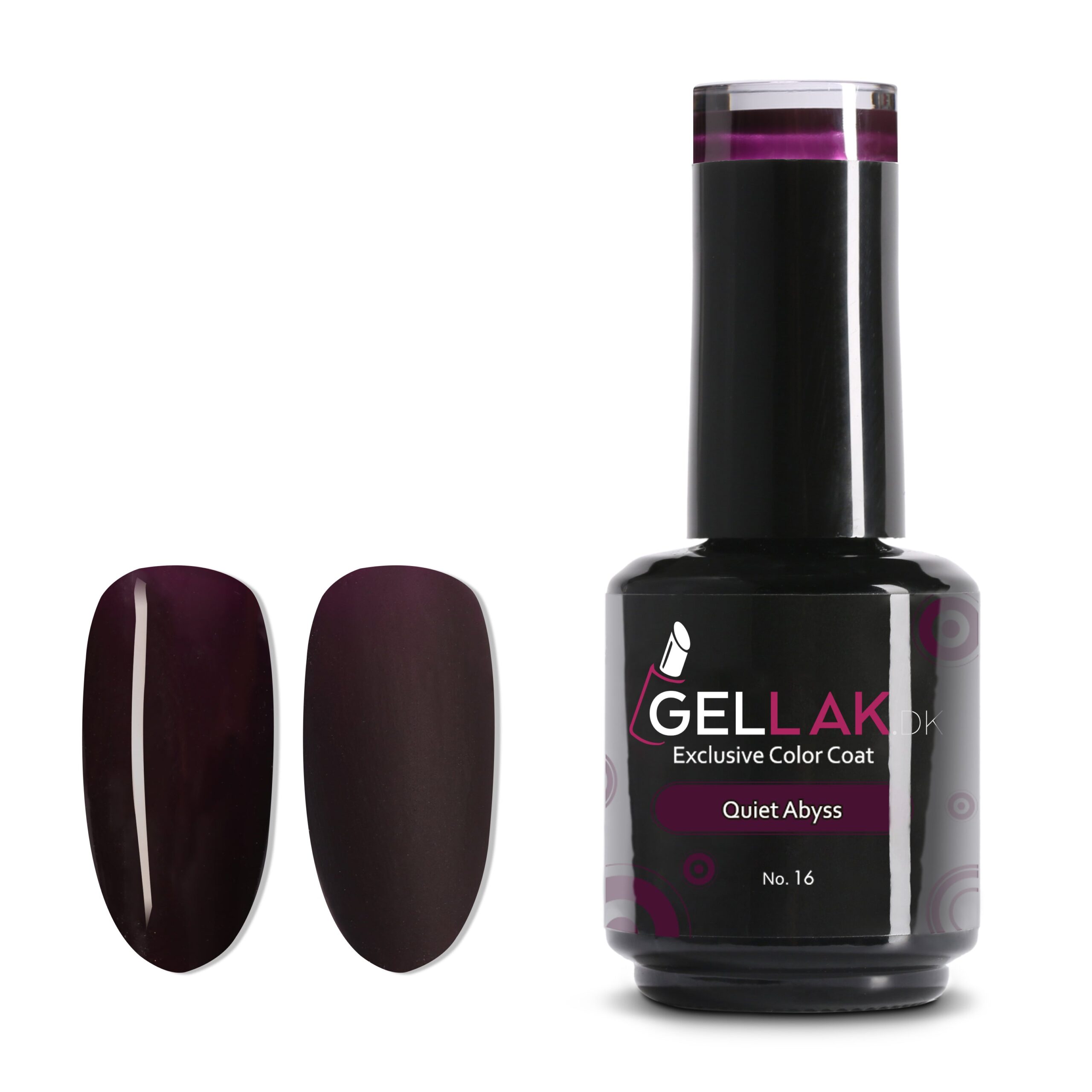 Gel Neglelak Blommefarvet 15 Ml Quiet Abyss No 16 Gellak Dk