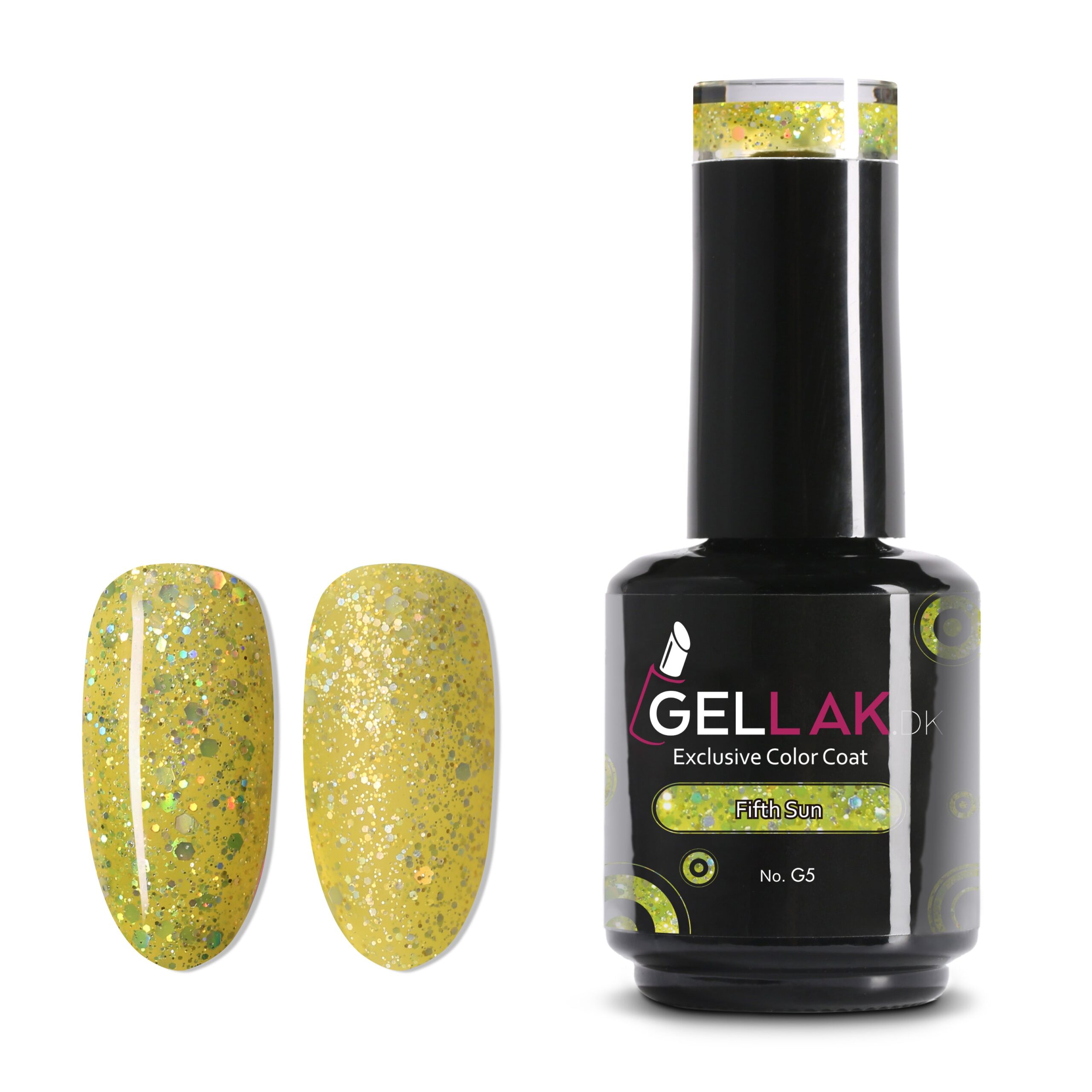 Gel Neglelak Gul Glimmer 15 Ml Fifth Sun No G5 Gellak Dk