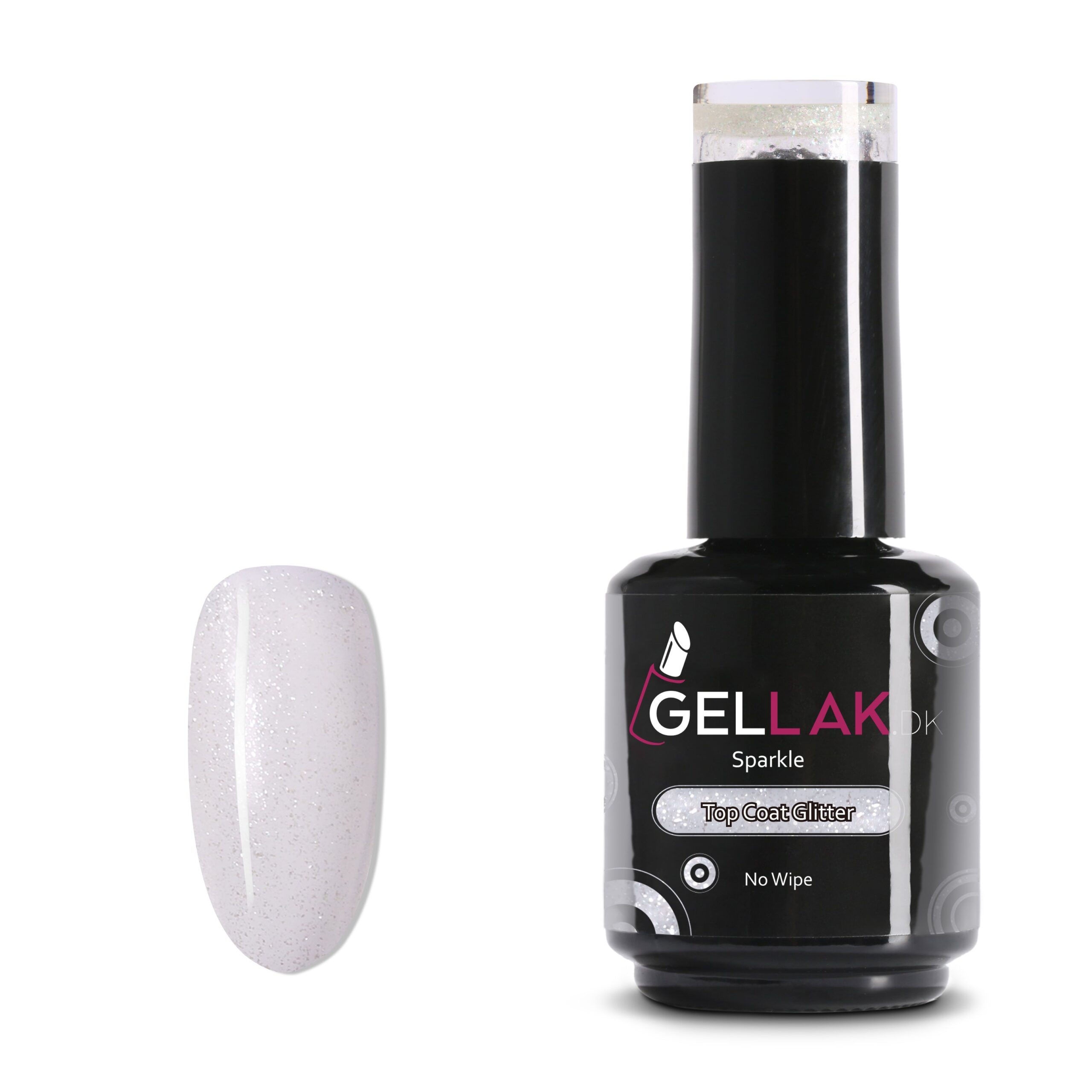 Gel Neglelak Top Coat Glimmer 15 Ml Sparkle Toplak Gellak Dk