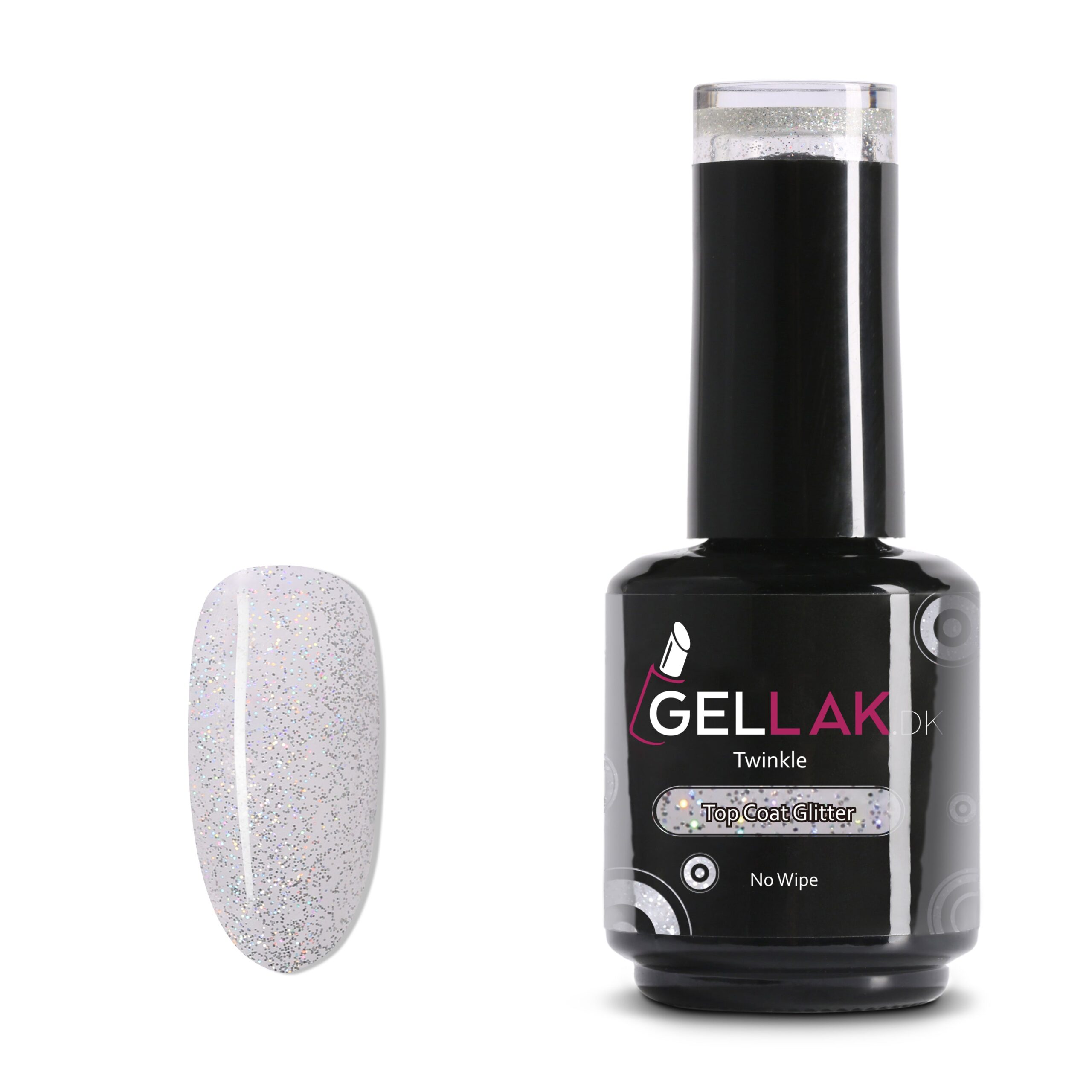 Gel Neglelak Top Coat Glimmer 15 Ml Twinkle Toplak Gellak Dk