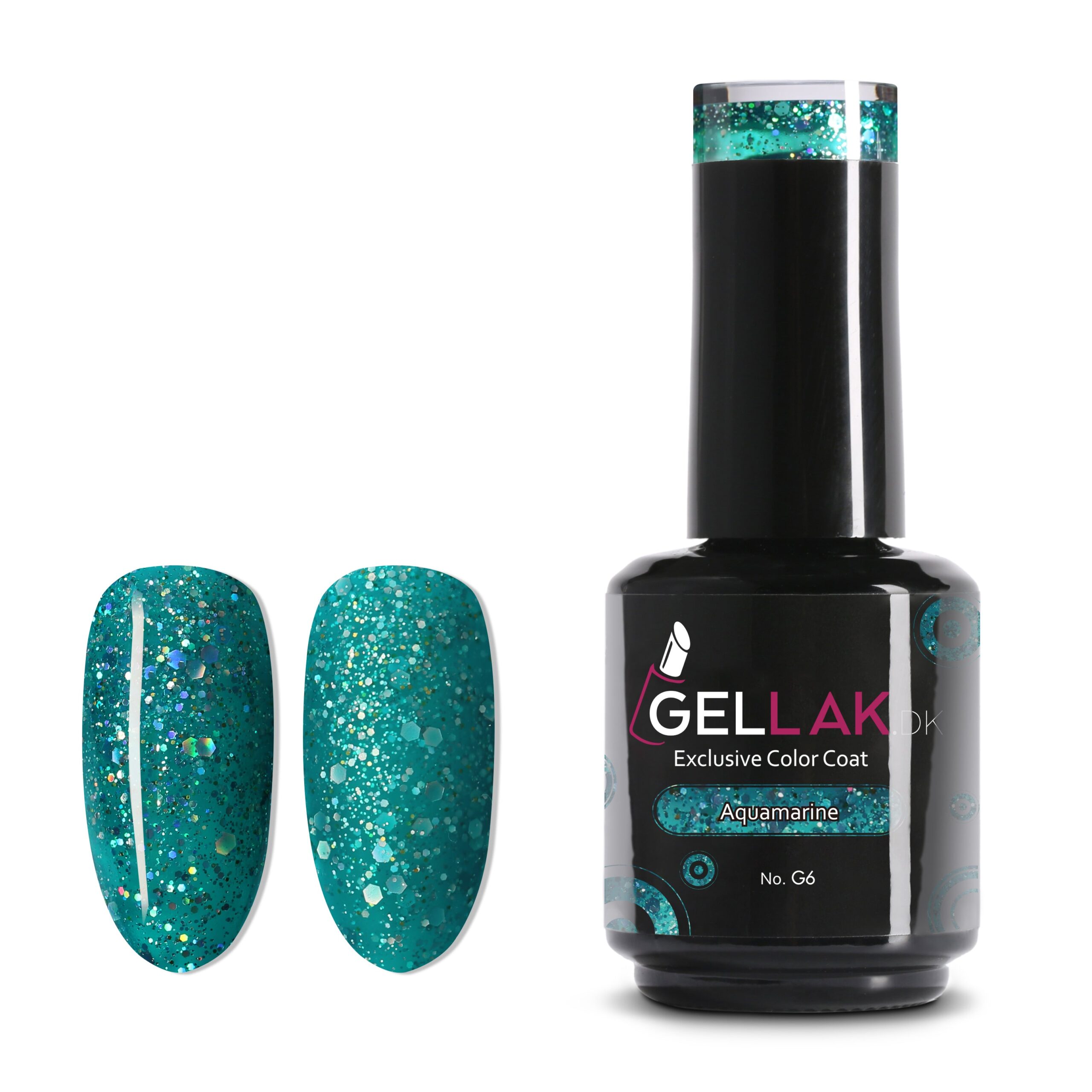 Gel Neglelak Turkis Glimmer 15 Ml Aquamarine No G6 Gellak Dk