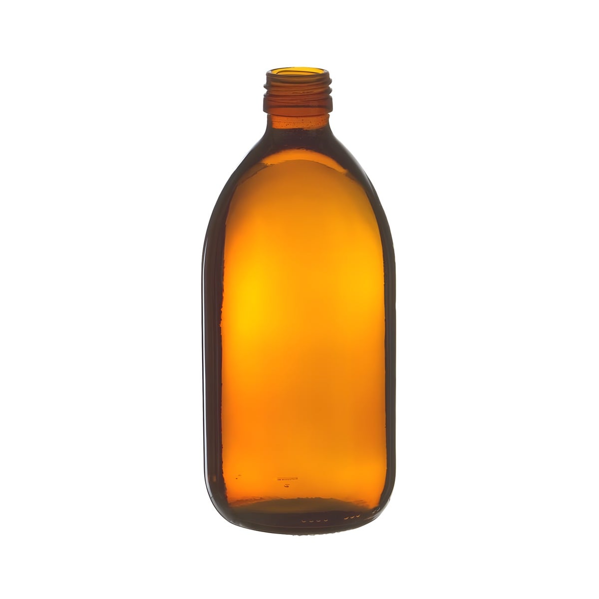 500 Ml  Brun Glasflaske 28 410