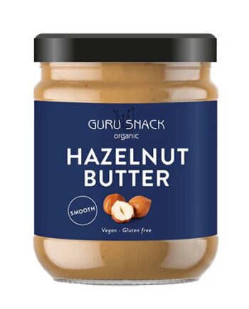 Hazsselnøddesmør Smooth   Guru Snack 250 Gram