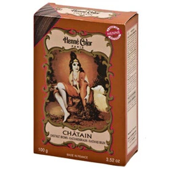 Henna Pulver Kastanje Brun 100 Gram