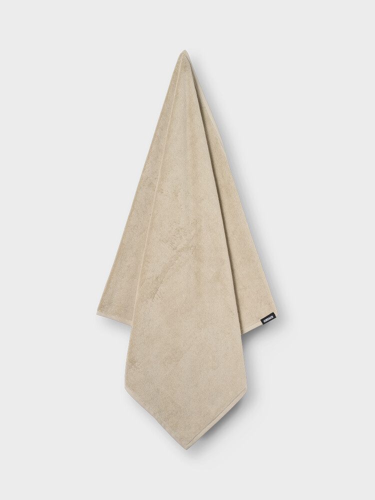 Humdakin Badehåndklæde   økologisk Bomuld  Light Stone  150x75cm
