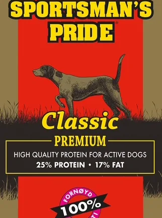 15 Kg Sportsman   Pride Classic Premium  Rød  Voksenfoder Til Hunde