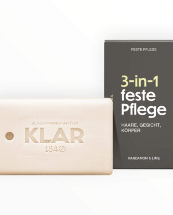 Klar Seifen  - -  Sæbe Til Hår  Ansigt   Krop  Kardemomme   Lime  100