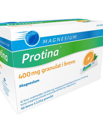 Magnesium Protina 400 Mg Appelsin 50 Breve Af   22 Gram