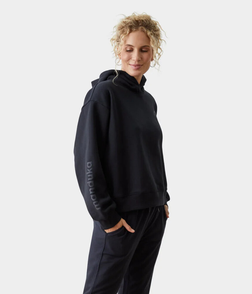 Manduka Half Moon Hoodie  Black