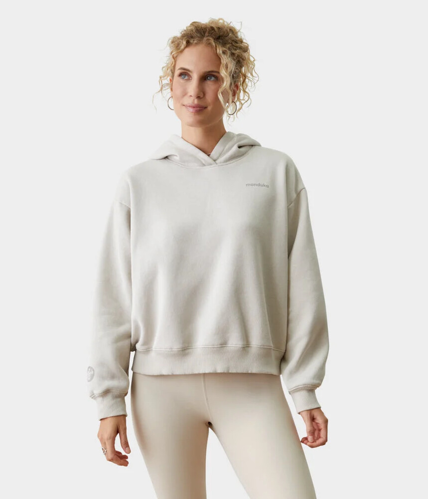 Manduka Half Moon Hoodie  Salt