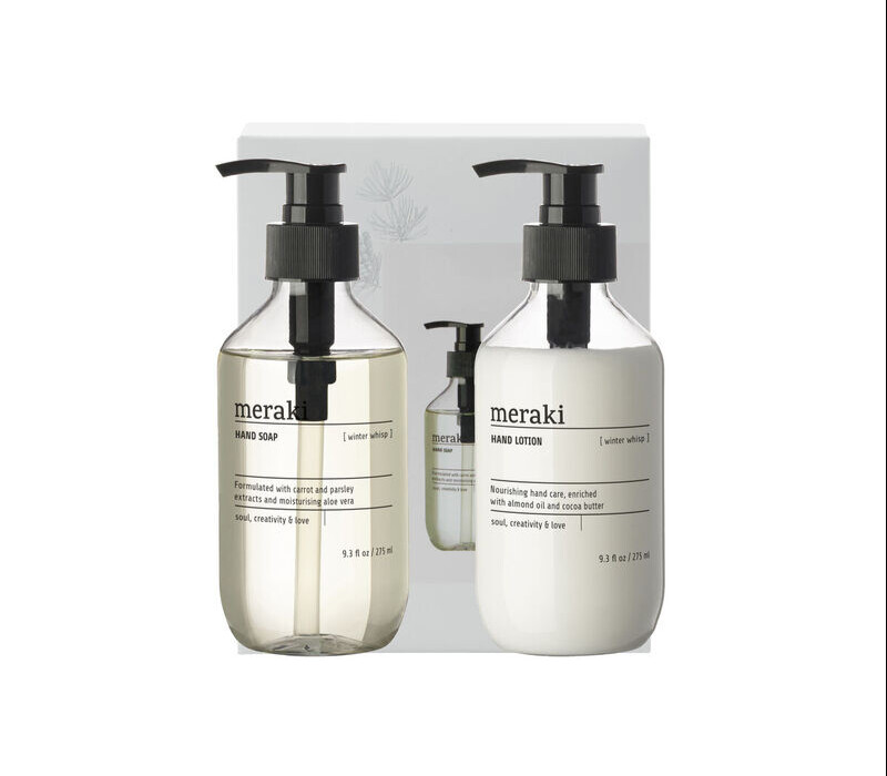 Meraki Gaveæske  Jul  Winter Whisp Håndsæbe   Håndlotion  2x275ml
