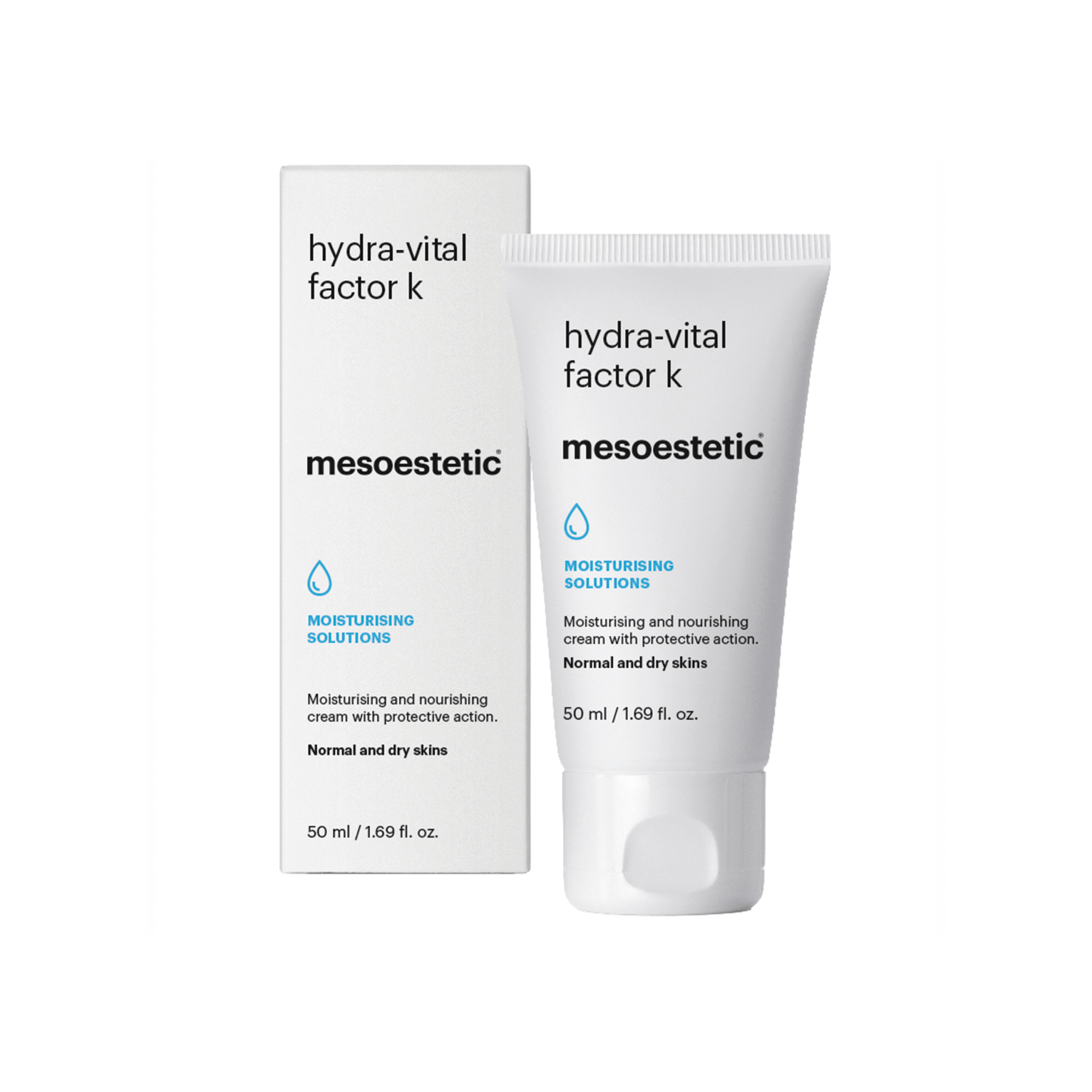 Mesoestetic Hydra-vital Factor Nærende Fugtighedscreme Med -vitamin Til Normal Og Tør Hud 50 Ml Genopret Fugtniveauer Ansigtet