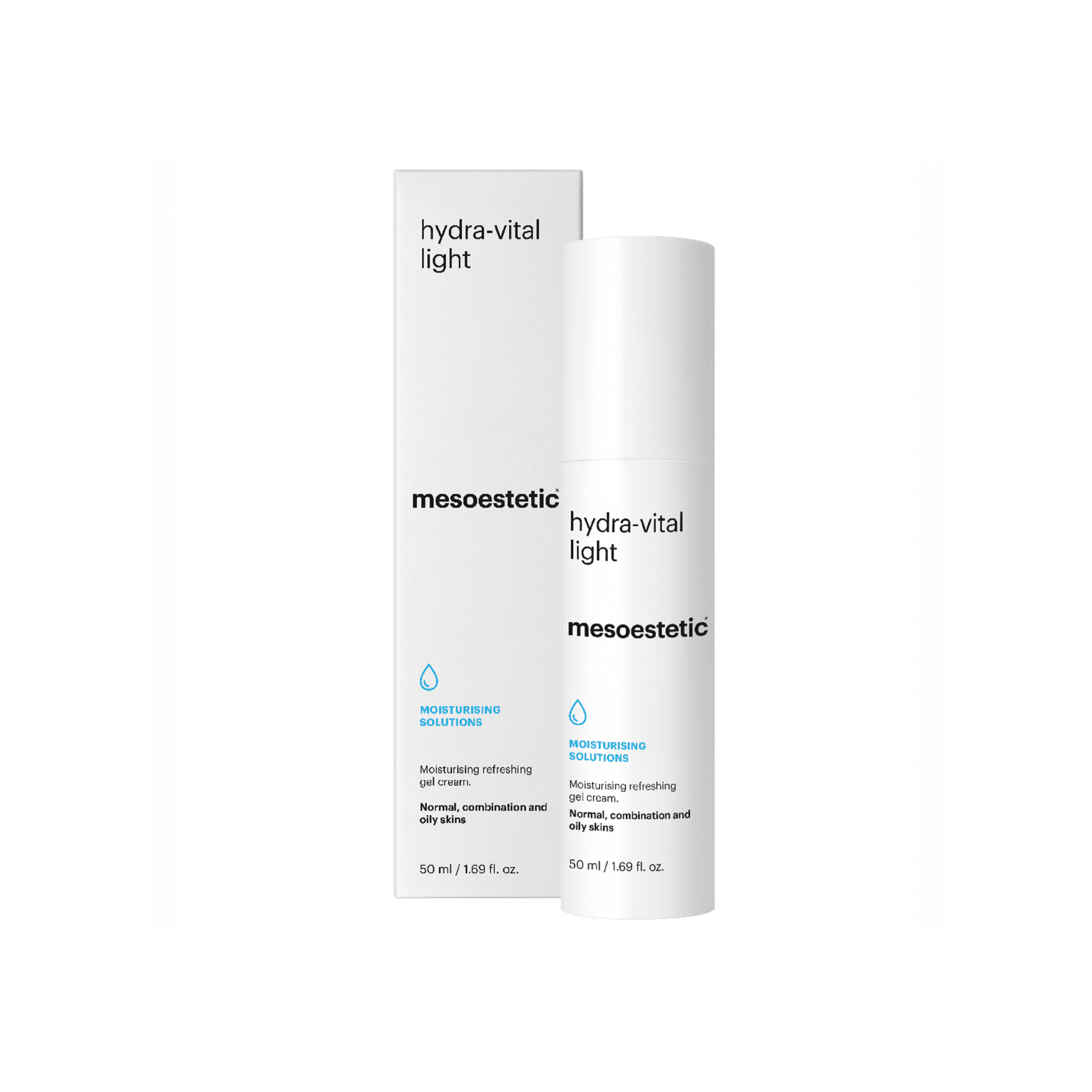 Mesoestetic Hydra-vital Light Forfriskende Fugtighedscreme Gelcreme Til Ansigt 50 Ml Velegnet Til Normal Og Fedtet Hud