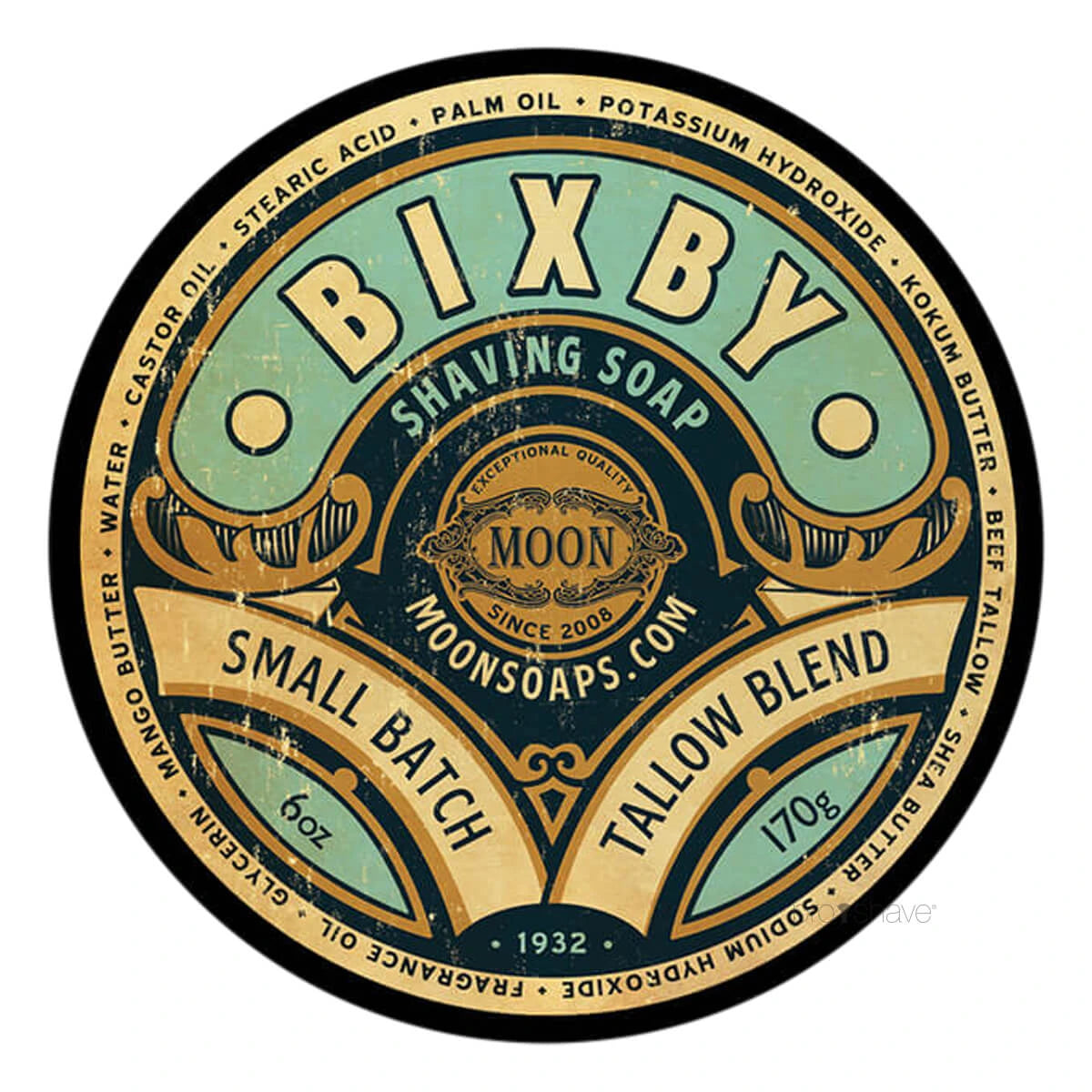 Moon Soaps Barbersæbe  Bixby  170 Gr