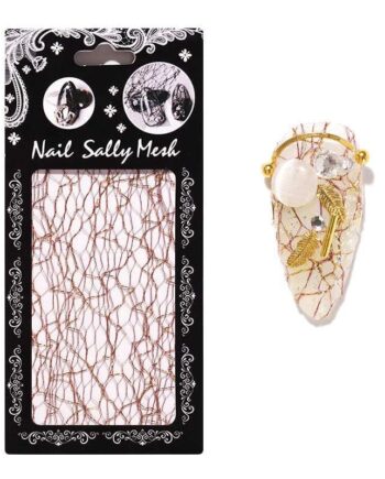 Nail Art Mesh   Guld
